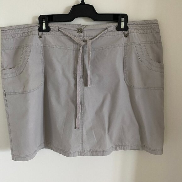 Reitman's Light Gray 100% Cotton Skort Women's Size 20 - Picture 1 of 6